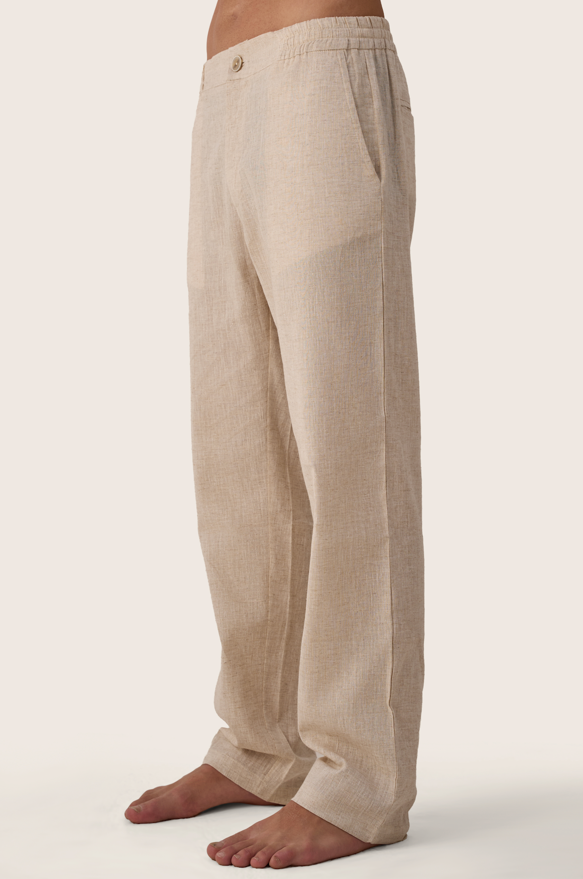 Linen Pants in Beige