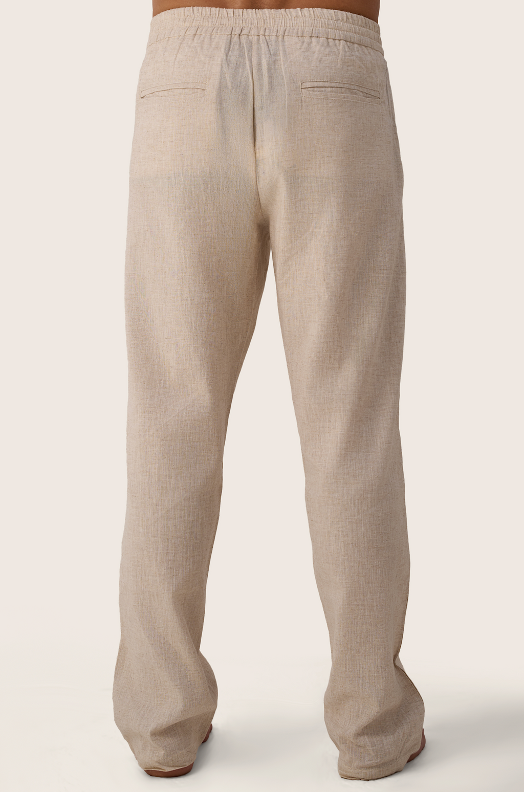 Linen Pants in Beige