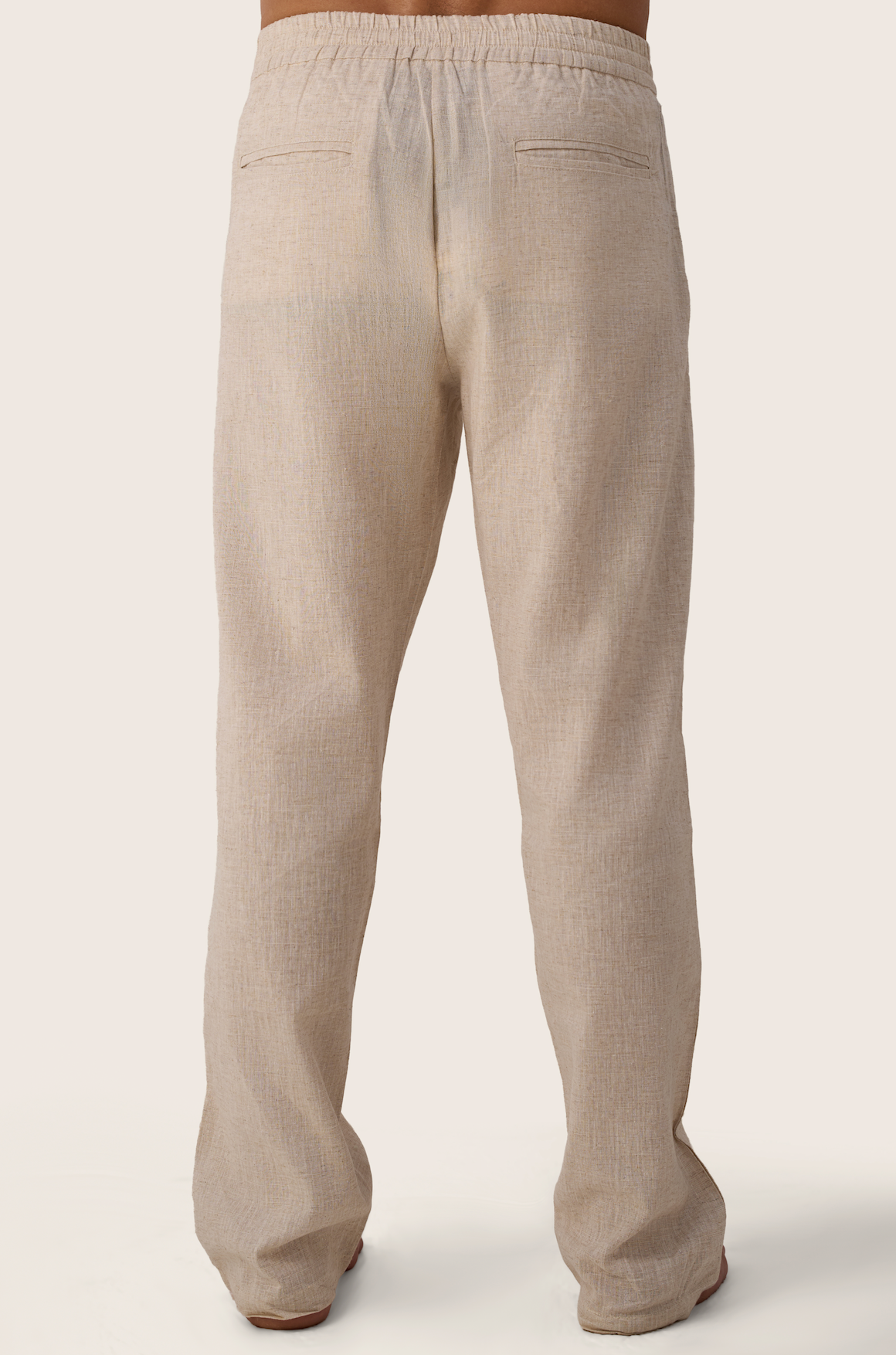 Linen Pants in Beige