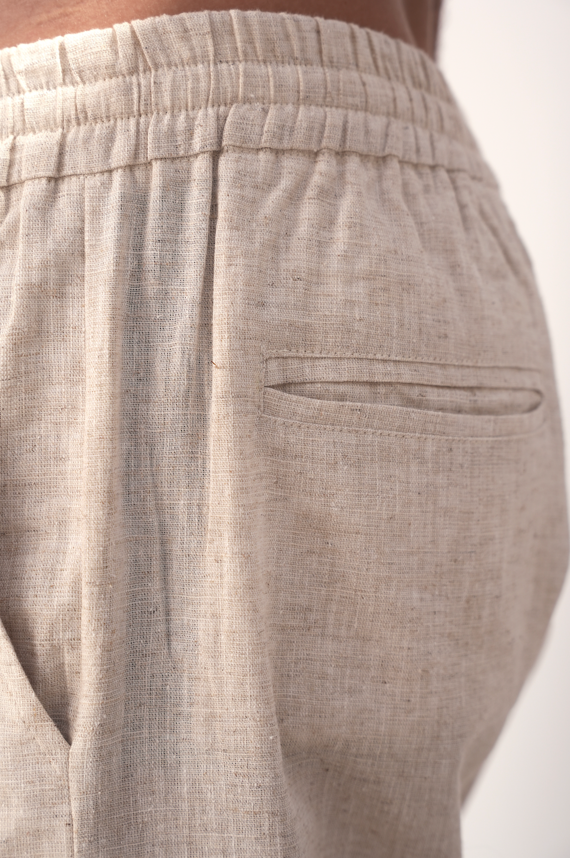 Linen Pants in Beige